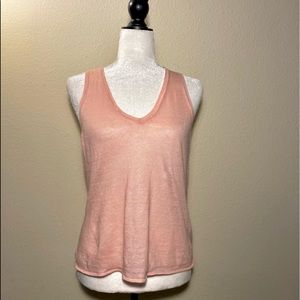 MaxMara Top Sweater V Neck sleeveless made in Italy